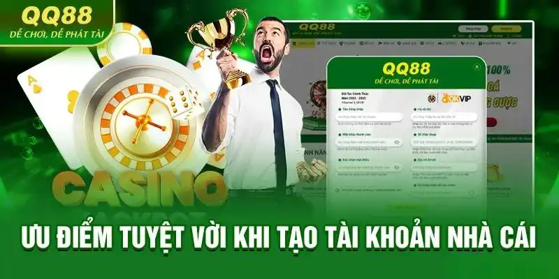 Việc đăng ký QQ88 mang đến nhiều lợi ích cho người chơi